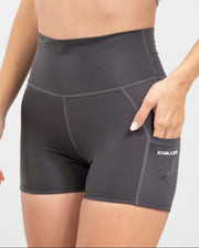 Biker Tiro Alto Con Bolsillos